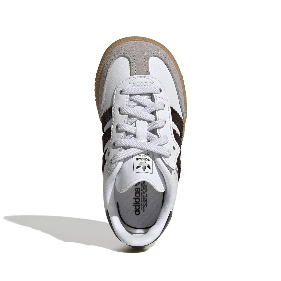 Adidas Originals Samba OG CF EL I Sneakers Lifestyle Bambino Bianco Cioccolato - JQ2030