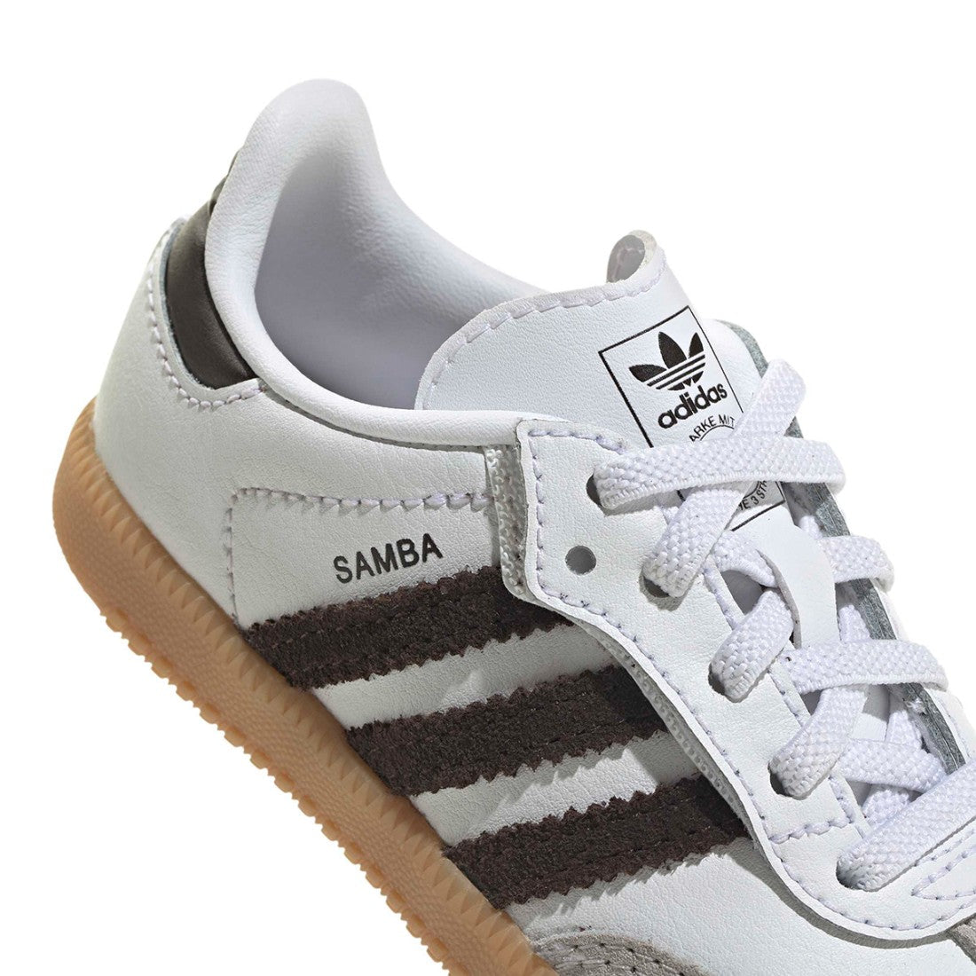 Adidas Originals Samba OG CF EL I Sneakers Lifestyle Bambino Bianco Cioccolato - JQ2030