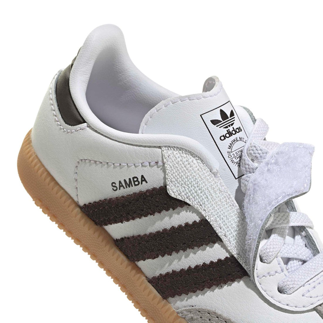 Adidas Originals Samba OG CF EL I Sneakers Lifestyle Bambino Bianco Cioccolato - JQ2030