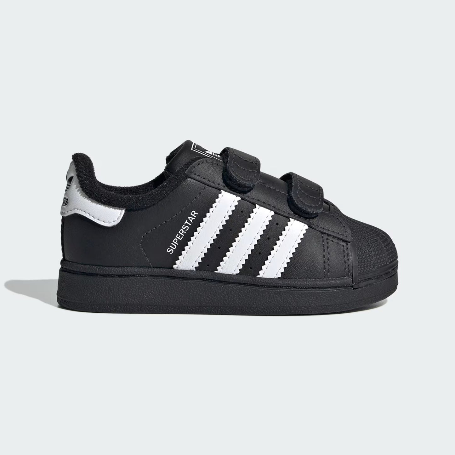 Adidas Originals Superstar II Infant Sneakers Bambini Nere Velcro Punta Conchiglia - JI3991