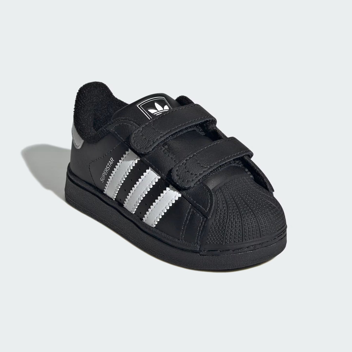 Adidas Originals Superstar II Infant Sneakers Bambini Nere Velcro Punta Conchiglia - JI3991