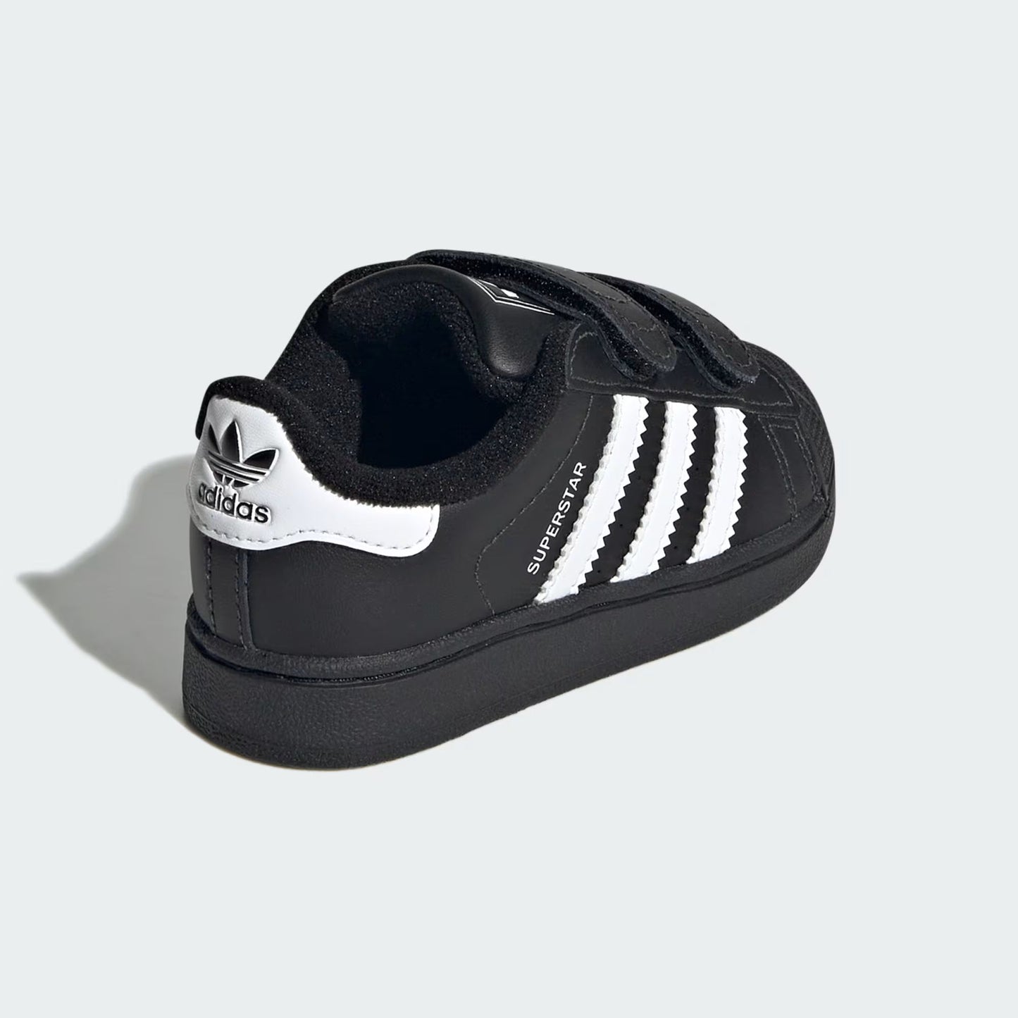 Adidas Originals Superstar II Infant Sneakers Bambini Nere Velcro Punta Conchiglia - JI3991