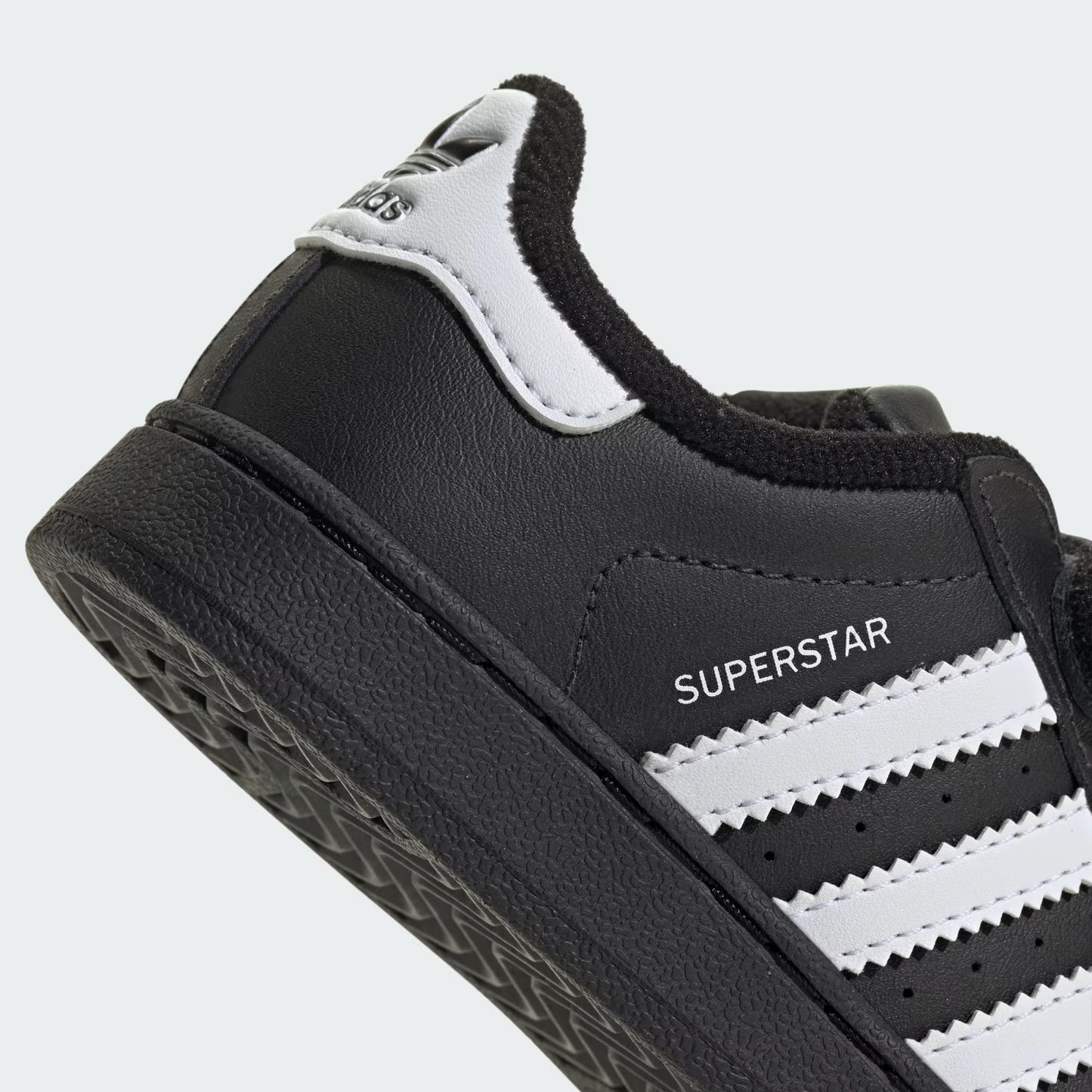 Adidas Originals Superstar II Infant Sneakers Bambini Nere Velcro Punta Conchiglia - JI3991