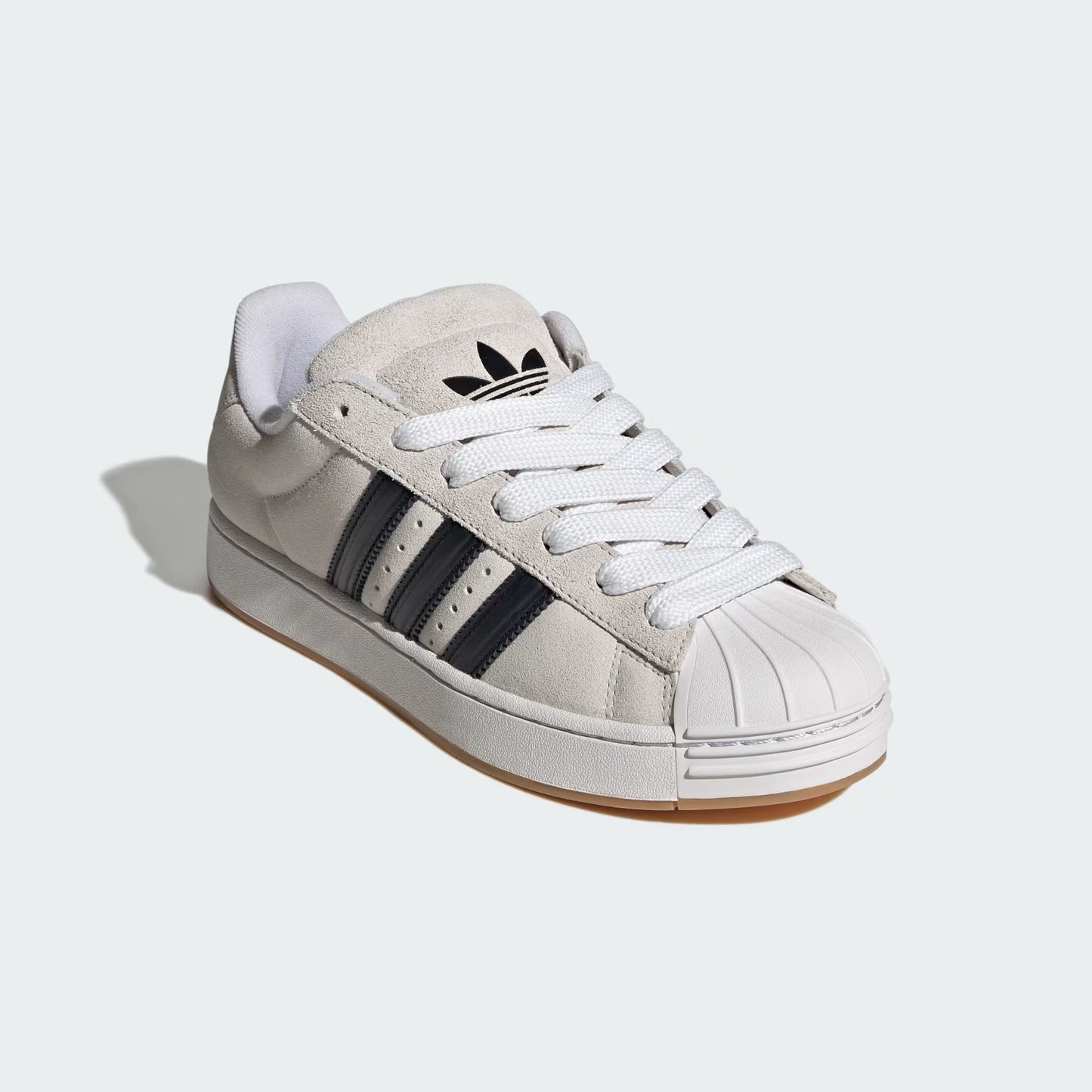 Adidas Originals Superstar ST Sneakers Uomo Bianche Punta Conchiglia Pelle Scamosciata - KI3511