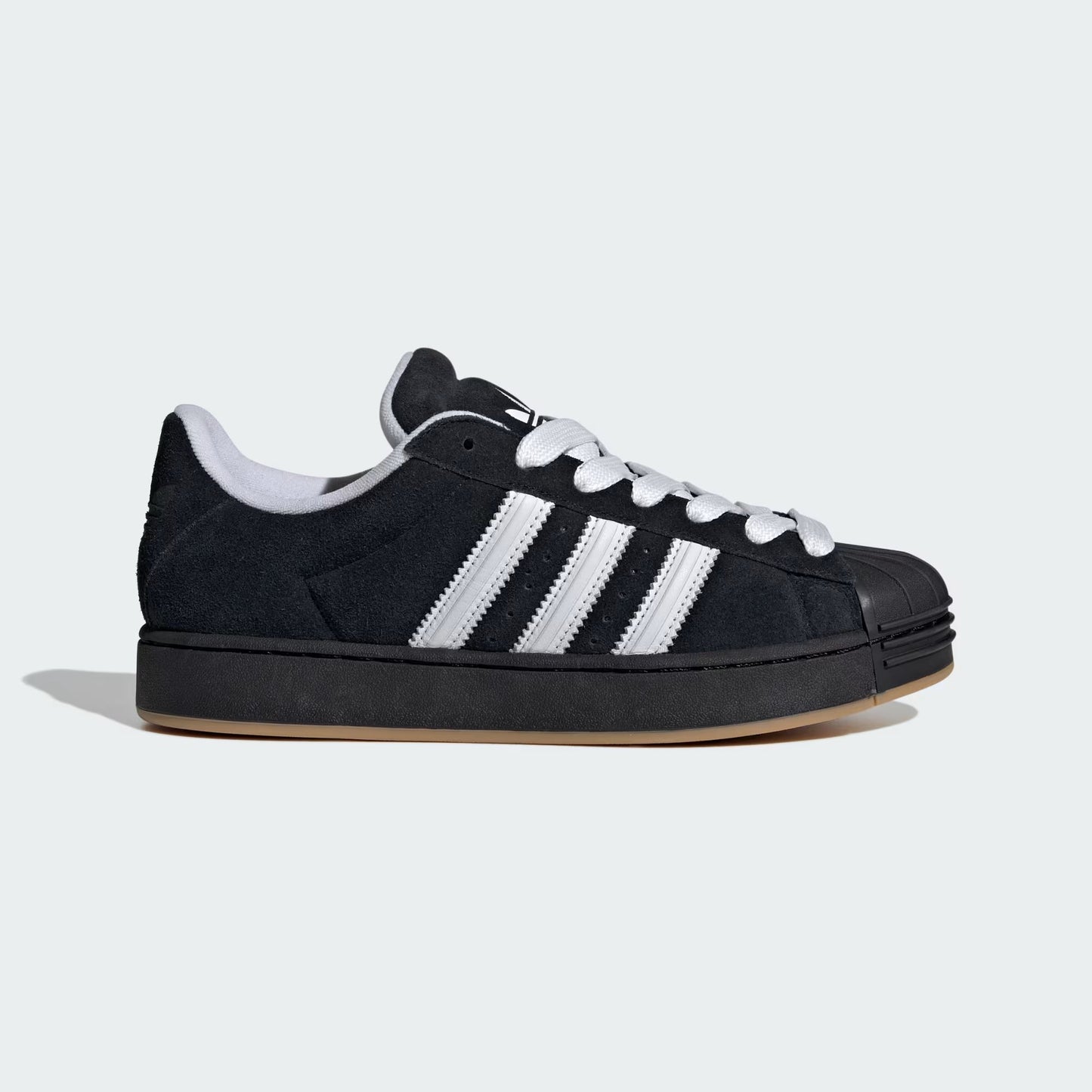 Adidas Originals Superstar ST Sneakers Uomo Nere Punta Conchiglia Pelle Scamosciata - KI3512