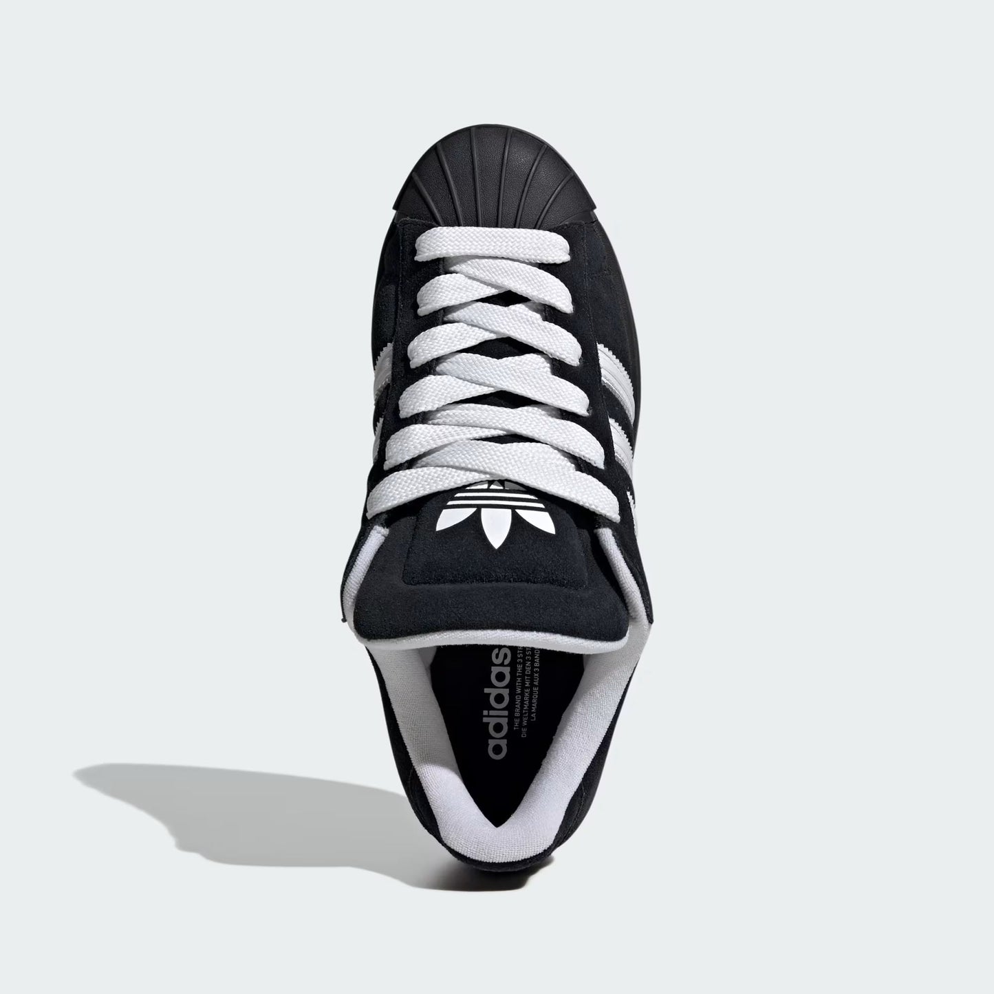 Adidas Originals Superstar ST Sneakers Uomo Nere Punta Conchiglia Pelle Scamosciata - KI3512
