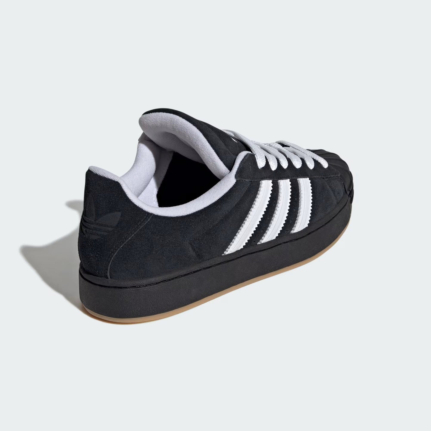 Adidas Originals Superstar ST Sneakers Uomo Nere Punta Conchiglia Pelle Scamosciata - KI3512