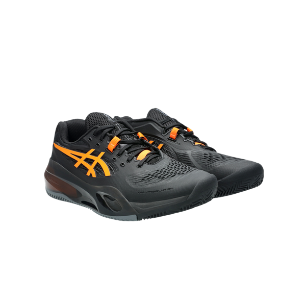Asics Gel-Resolution X Clay Scarpe Tennis Uomo Terra Battuta Nero Arancio - 1041A485-001