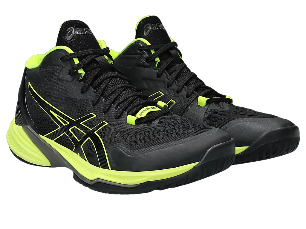 Asics Sky Elite FF MT 1051A065-004 Scarpe Pallavolo Uomo Nero Giallo Fluo