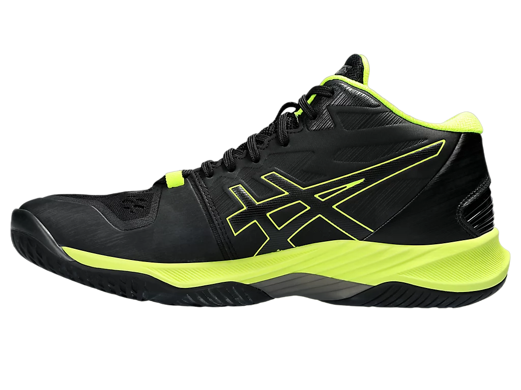 Asics Sky Elite FF MT 1051A065-004 Scarpe Pallavolo Uomo Nero Giallo Fluo