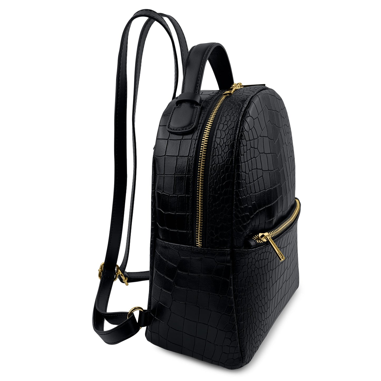 Parubi, Zaino Donna, In Vera Pelle Grana Dollaro, Made in Italy, Modello Amelia