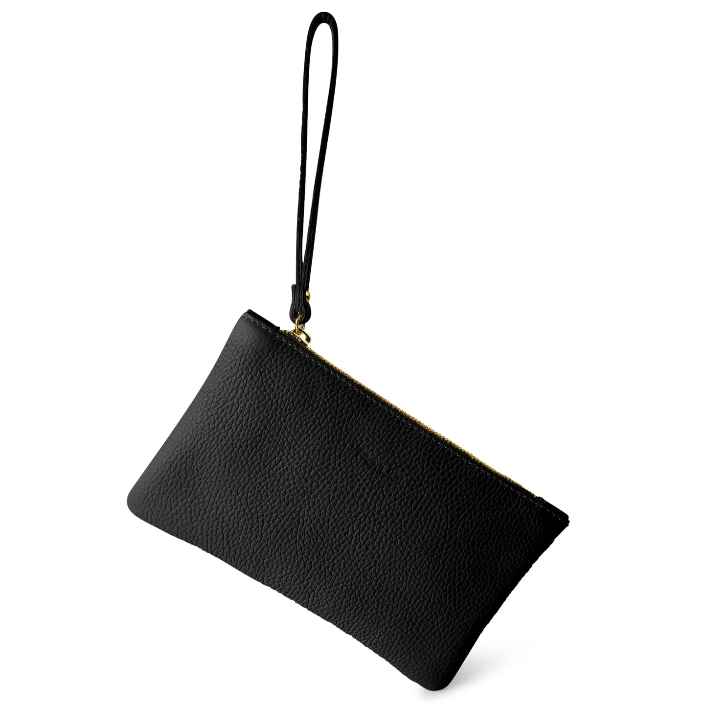 Pochette Donna a Mano, In Vera Pelle, Made in Italy, Modello Aura