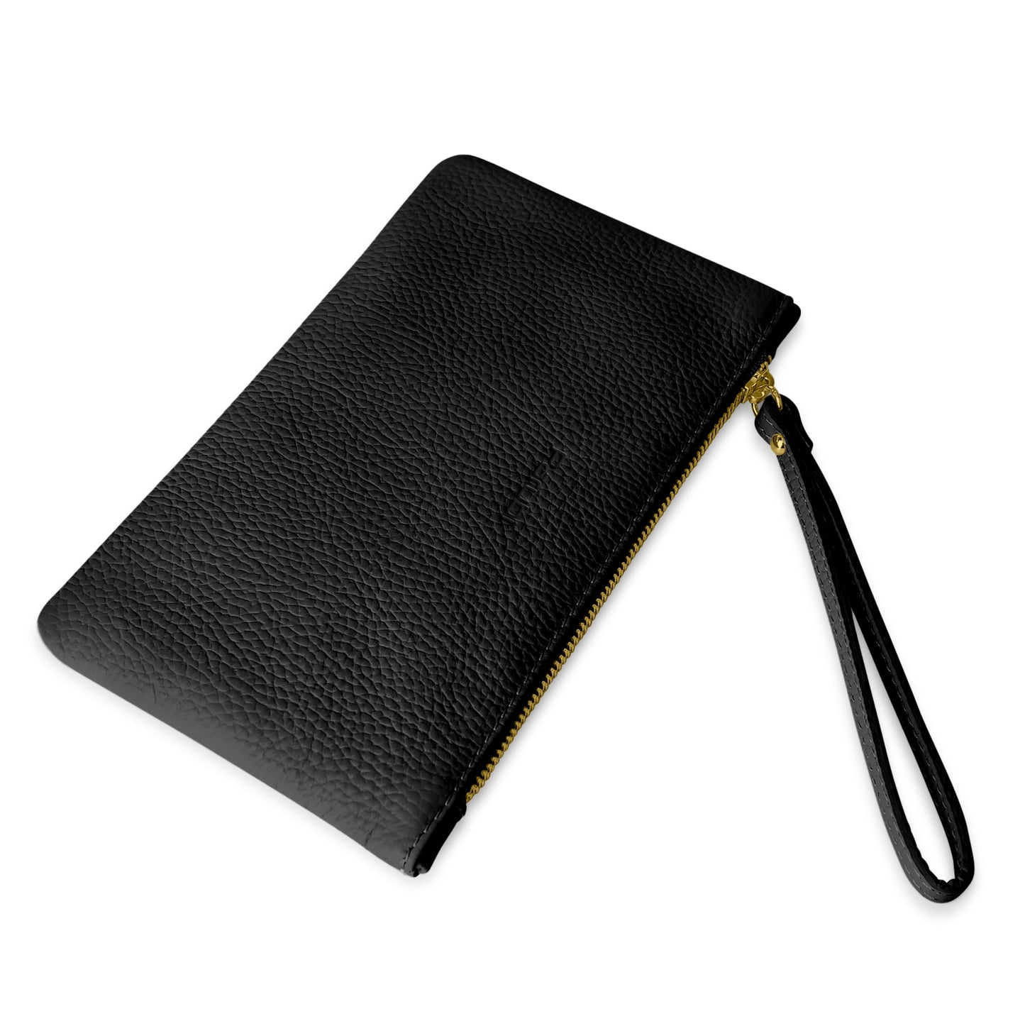 Pochette Donna a Mano, In Vera Pelle, Made in Italy, Modello Aura