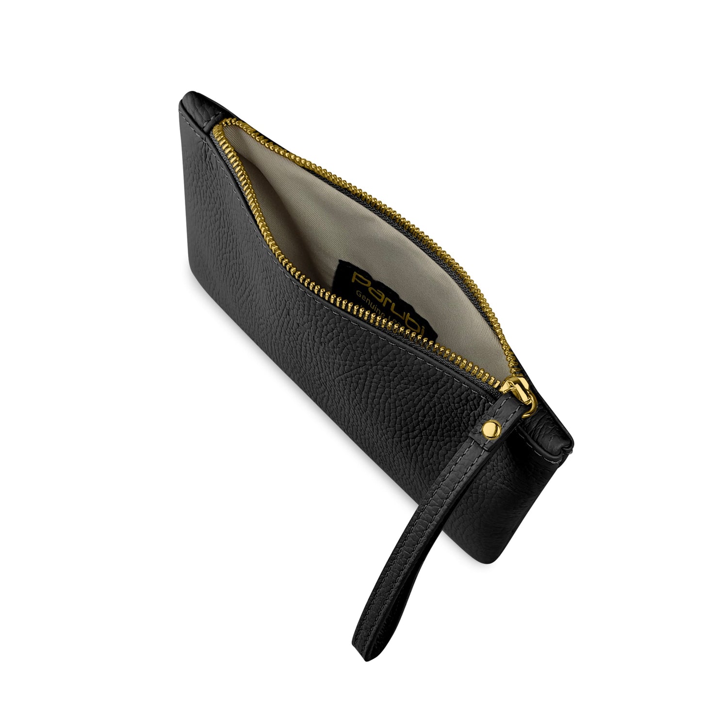 Pochette Donna a Mano, In Vera Pelle, Made in Italy, Modello Aura