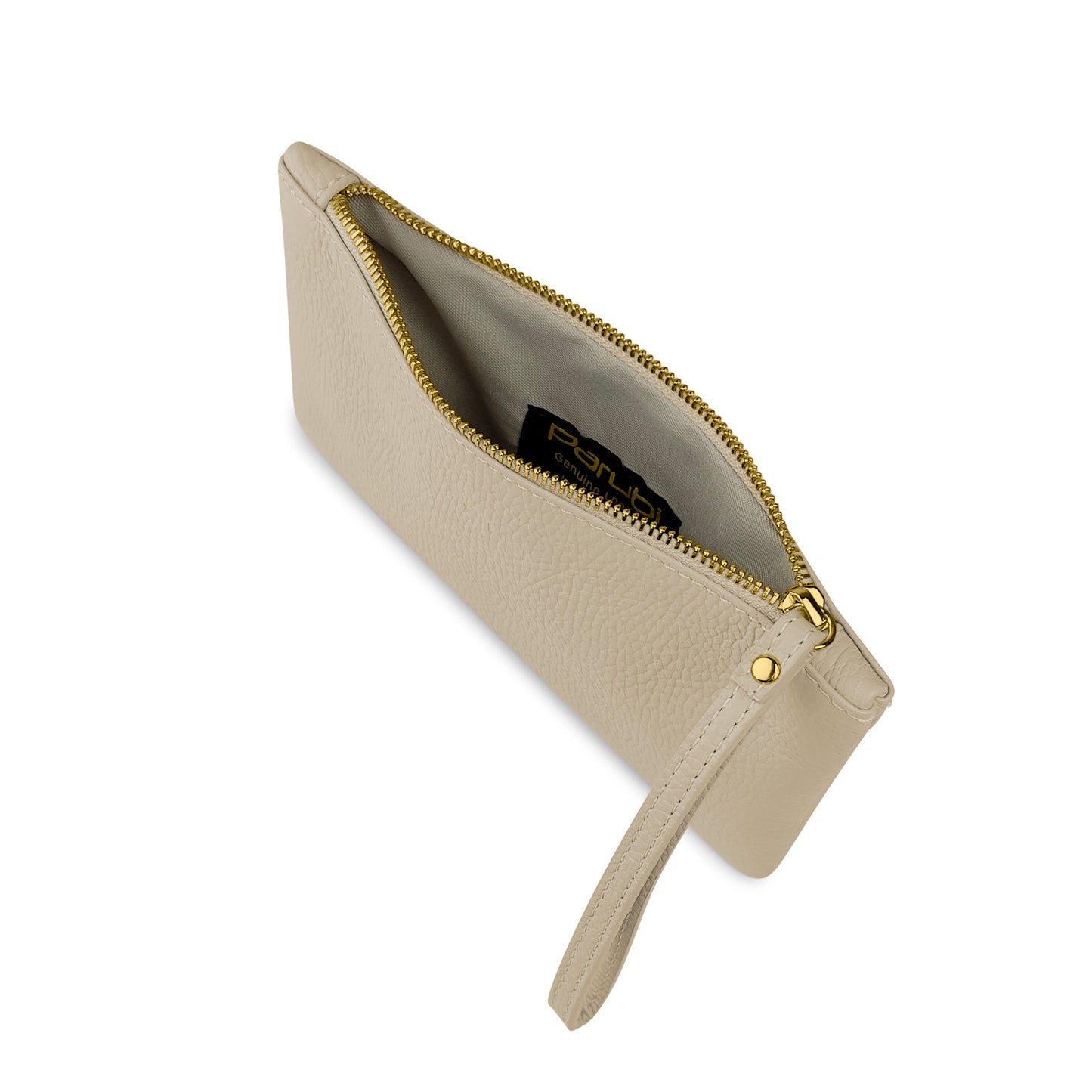 Pochette Donna a Mano, In Vera Pelle, Made in Italy, Modello Aura