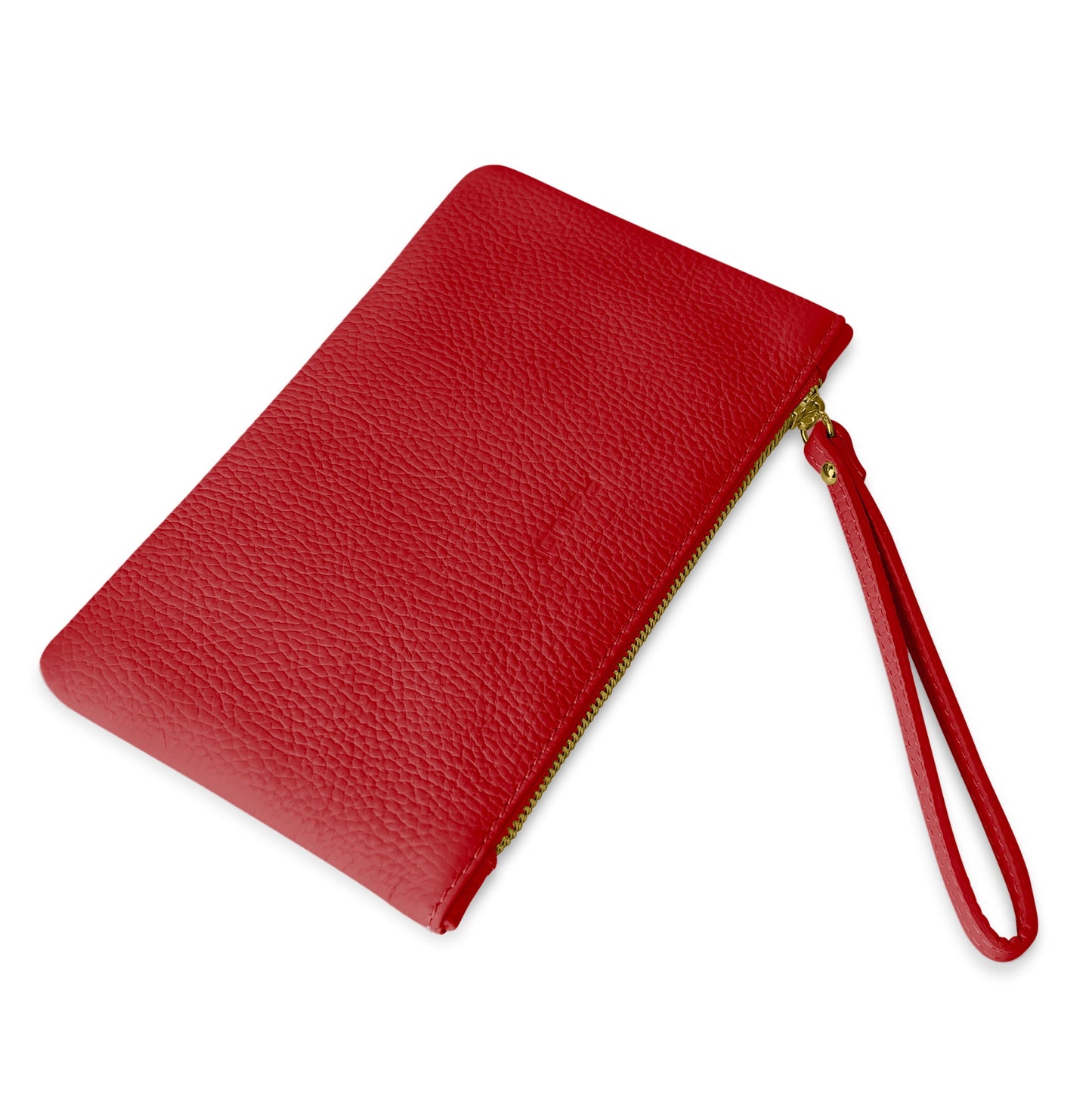 Pochette Donna a Mano, In Vera Pelle, Made in Italy, Modello Aura