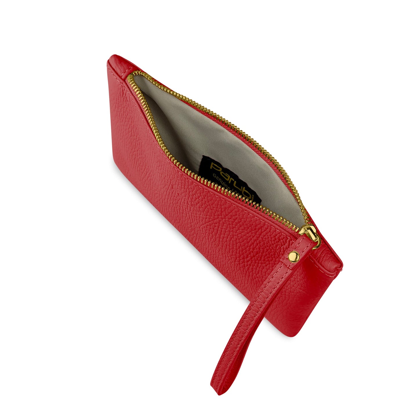 Pochette Donna a Mano, In Vera Pelle, Made in Italy, Modello Aura