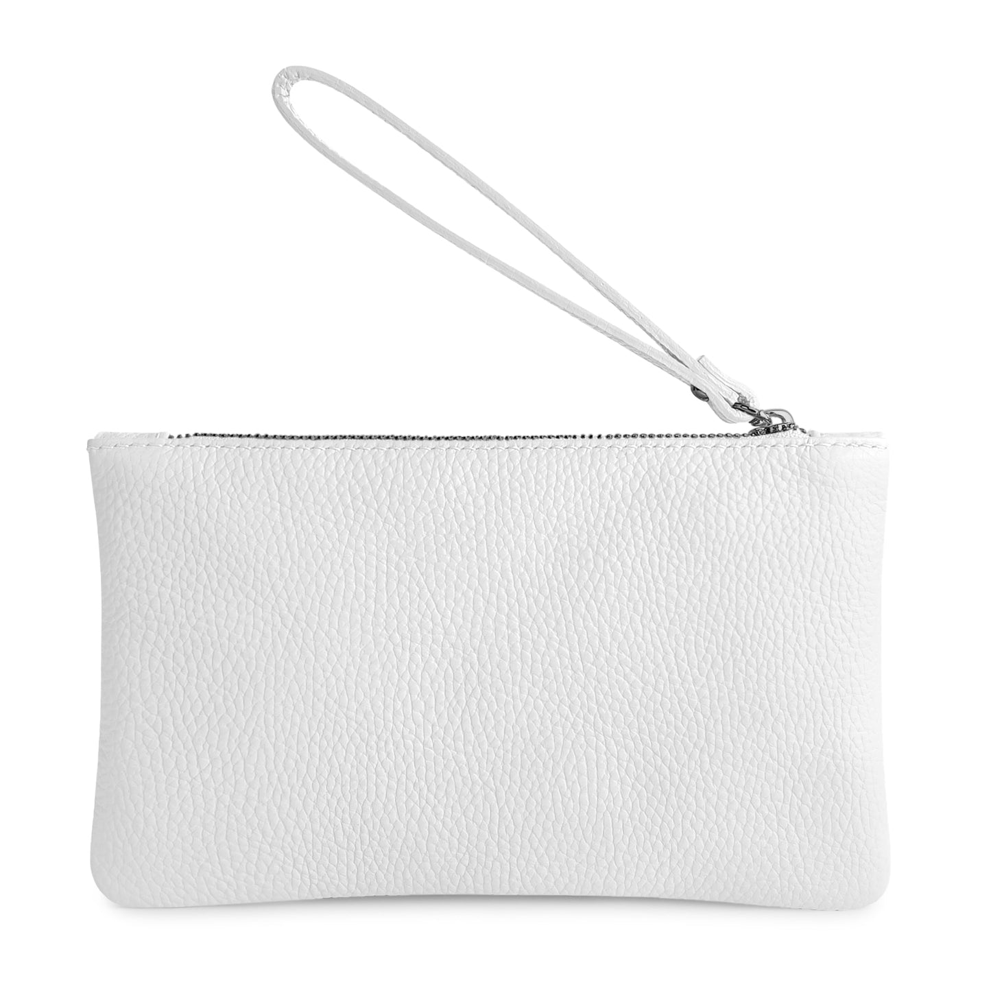 Pochette Donna a Mano, In Vera Pelle, Made in Italy, Modello Aura