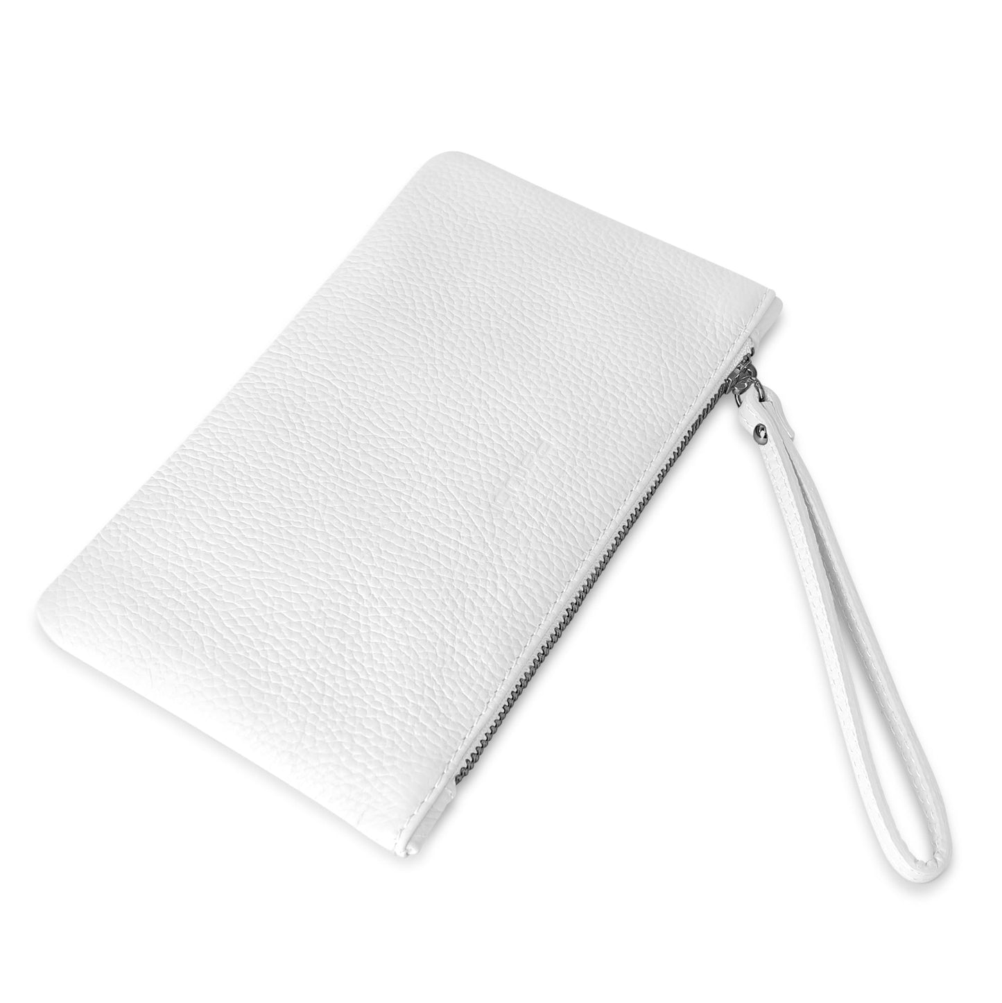 Pochette Donna a Mano, In Vera Pelle, Made in Italy, Modello Aura