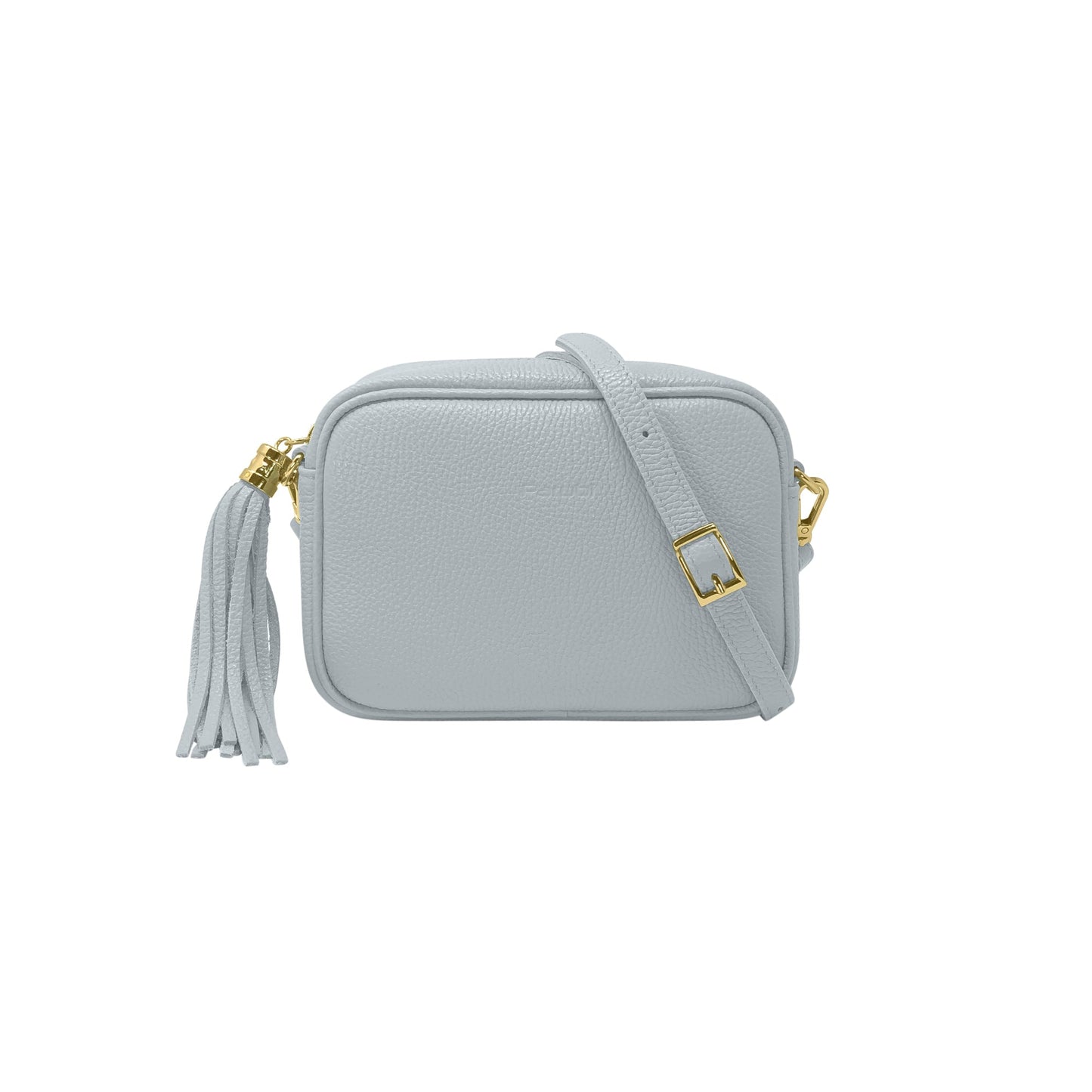 Borsa Donna a Tracolla Blu Celeste, In Vera Pelle, Made in Italy, Anastasia