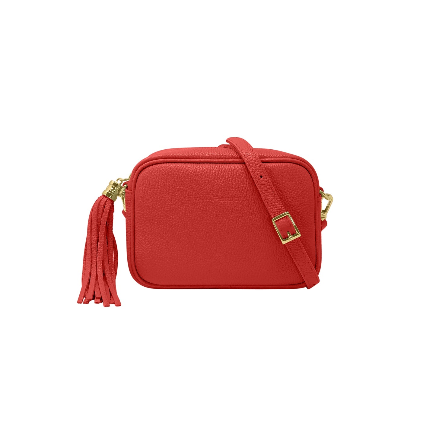Borsa Donna a Tracolla Rosso, In Vera Pelle, Made in Italy, Anastasia