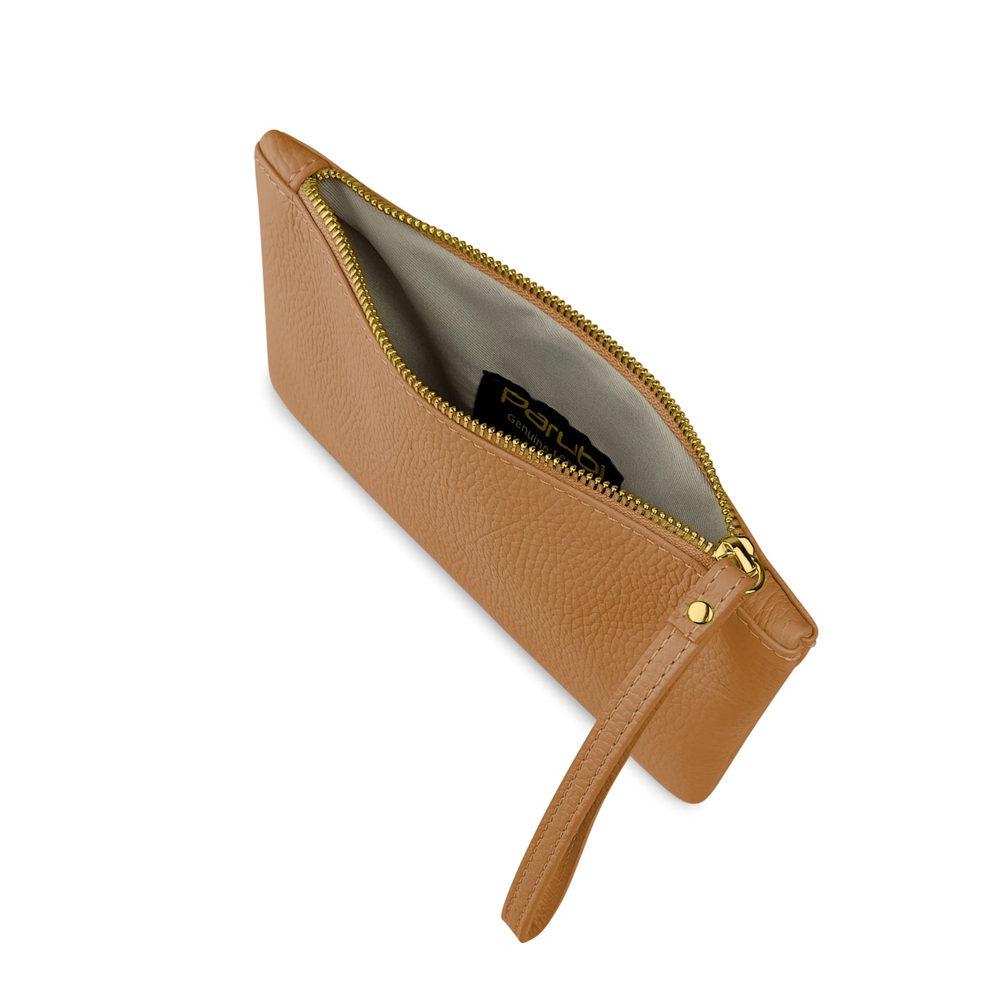 Pochette Donna a Mano, In Vera Pelle, Made in Italy, Modello Aura