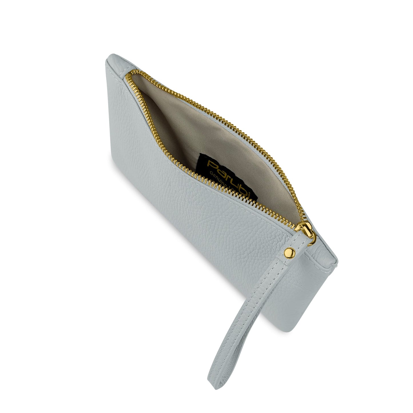 Pochette Donna a Mano, In Vera Pelle, Made in Italy, Modello Aura