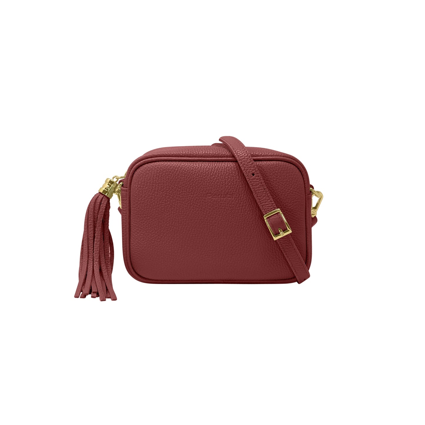 Borsa Donna a Tracolla Bordeaux, In Vera Pelle, Made in Italy, Anastasia