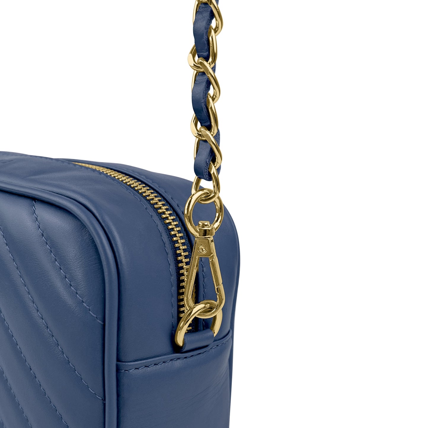 Borsa Donna a Tracolla, In Vera Pelle Trapuntata, Made in Italy, Modello Lola