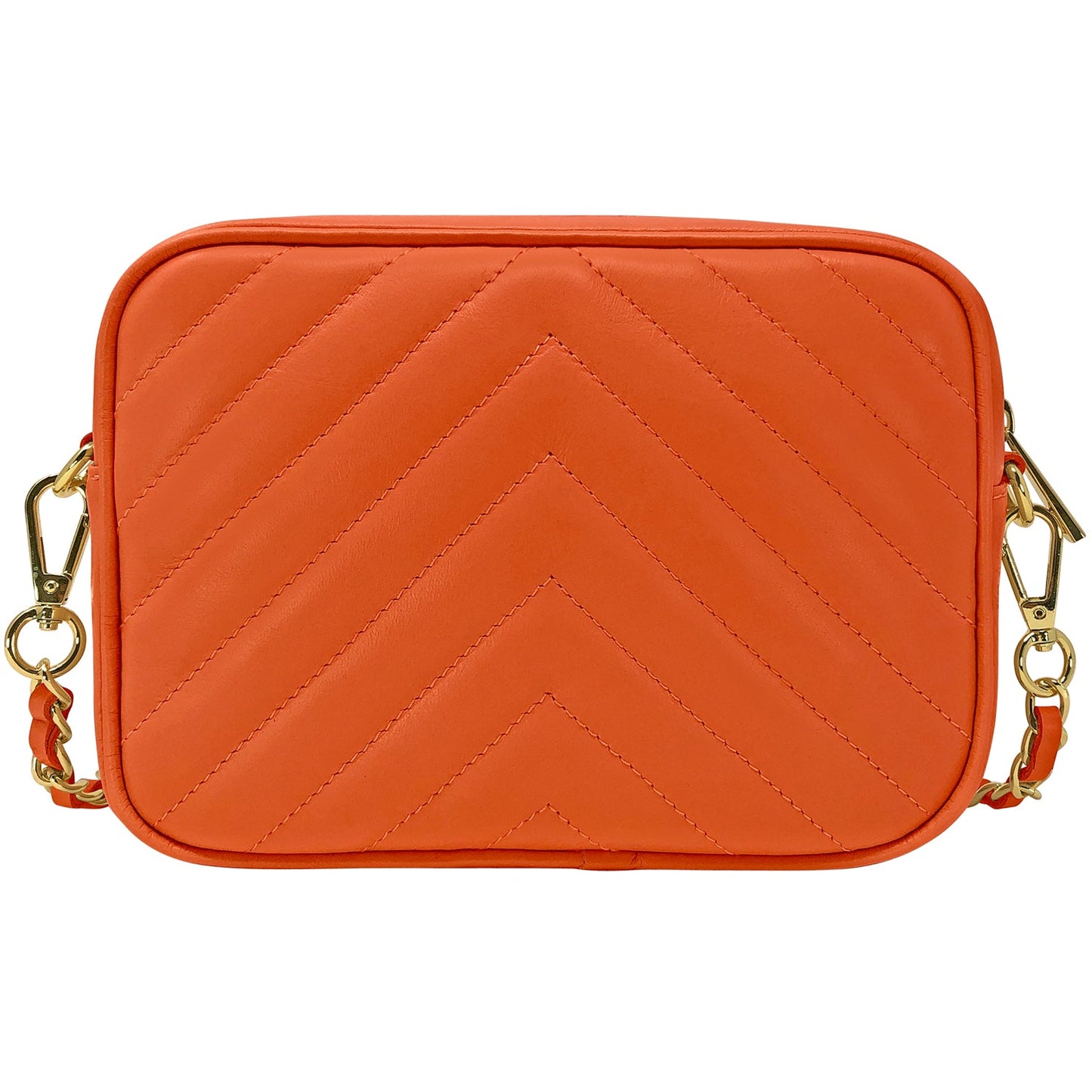 Borsa Donna a Tracolla, In Vera Pelle Trapuntata, Made in Italy, Modello Lola