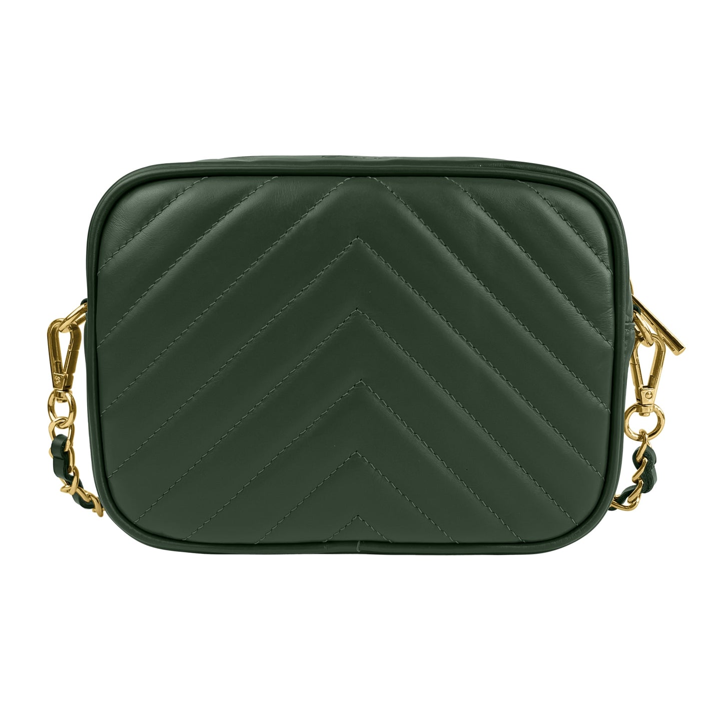 Borsa Donna a Tracolla, In Vera Pelle Trapuntata, Made in Italy, Modello Lola