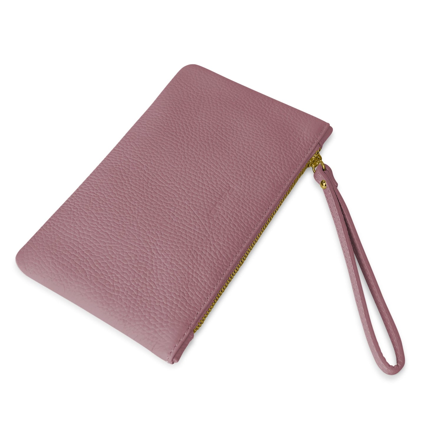 Pochette Donna a Mano, In Vera Pelle, Made in Italy, Modello Aura