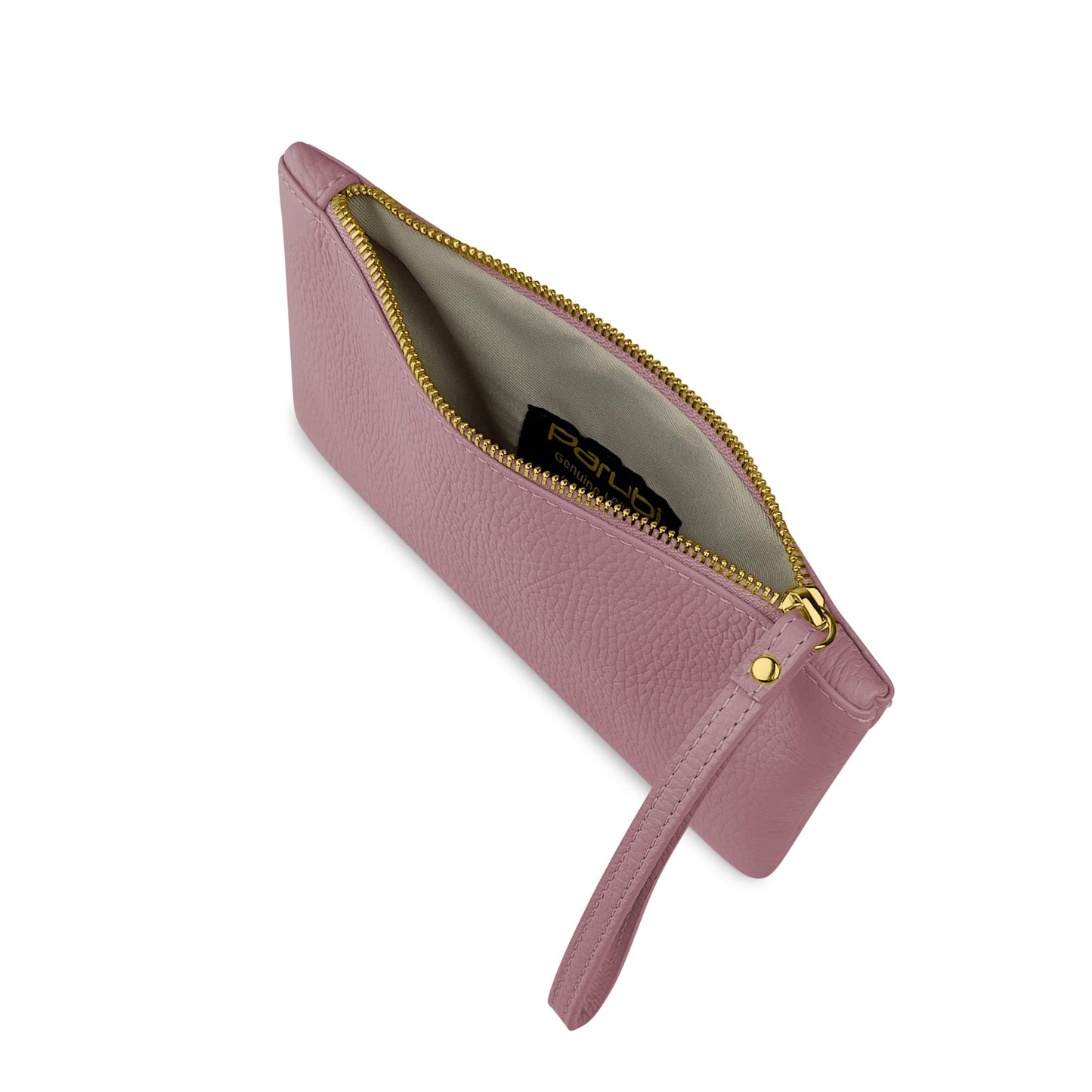 Pochette Donna a Mano, In Vera Pelle, Made in Italy, Modello Aura