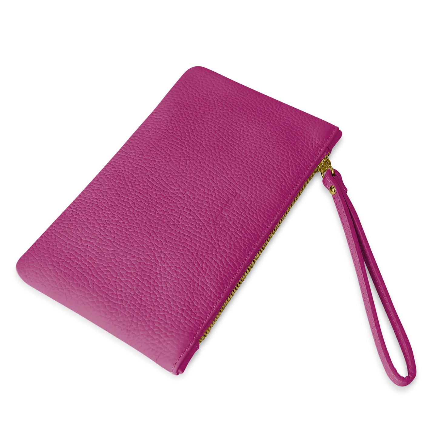 Pochette Donna a Mano, In Vera Pelle, Made in Italy, Modello Aura