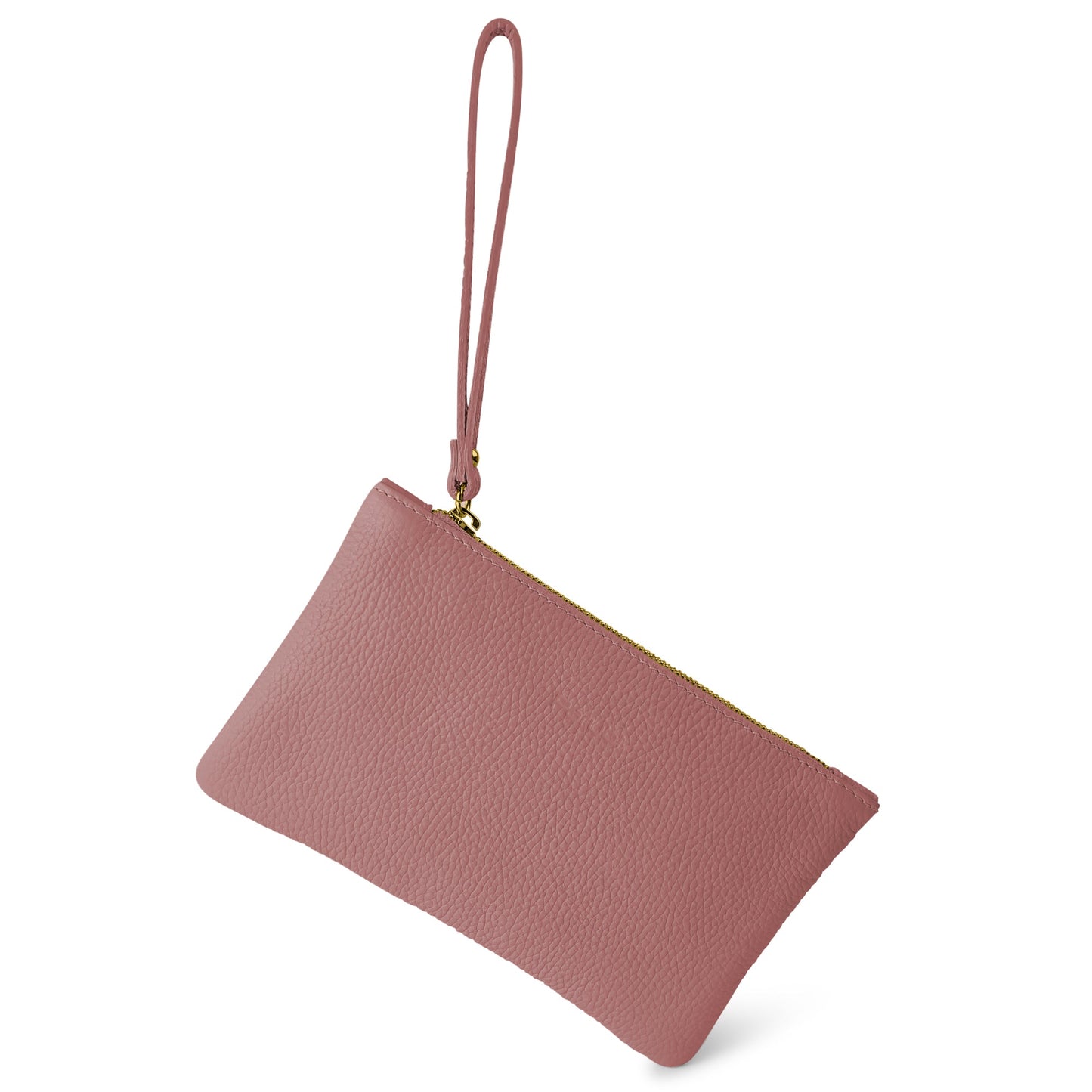 Pochette Donna a Mano, In Vera Pelle, Made in Italy, Modello Aura