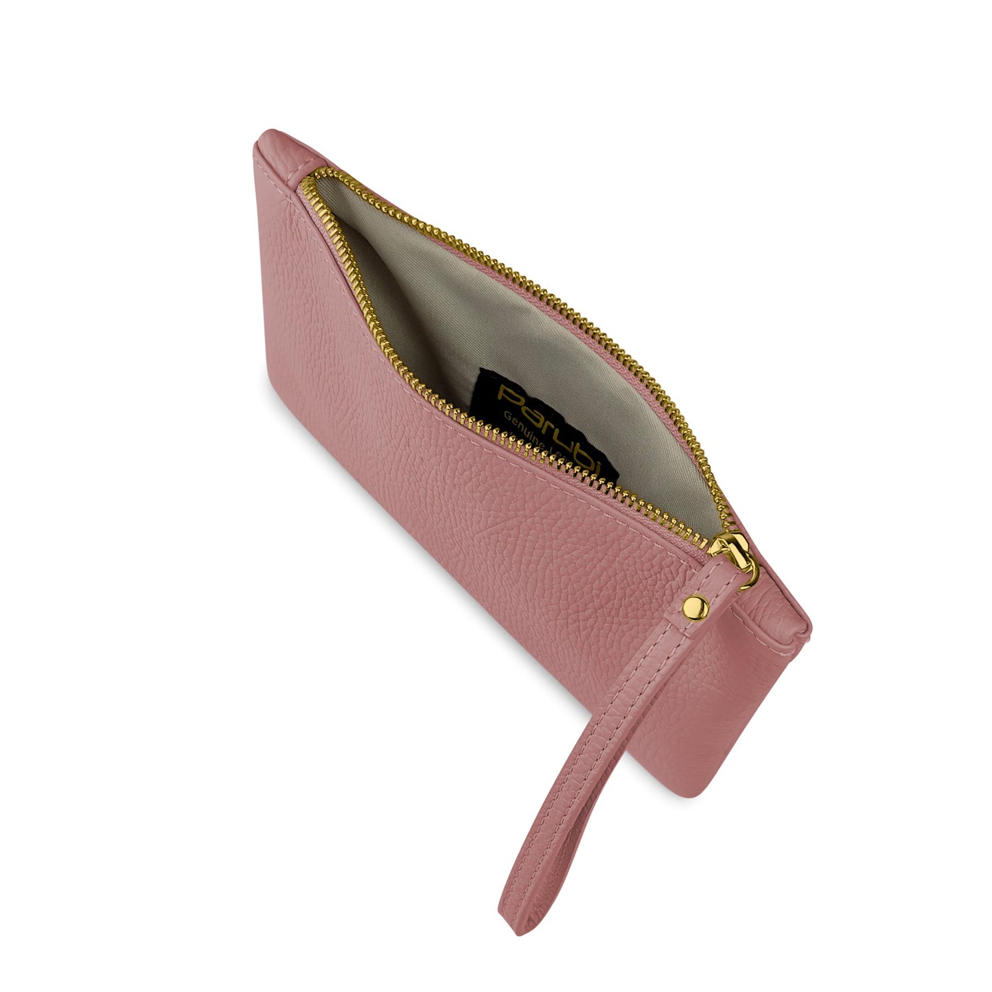 Pochette Donna a Mano, In Vera Pelle, Made in Italy, Modello Aura