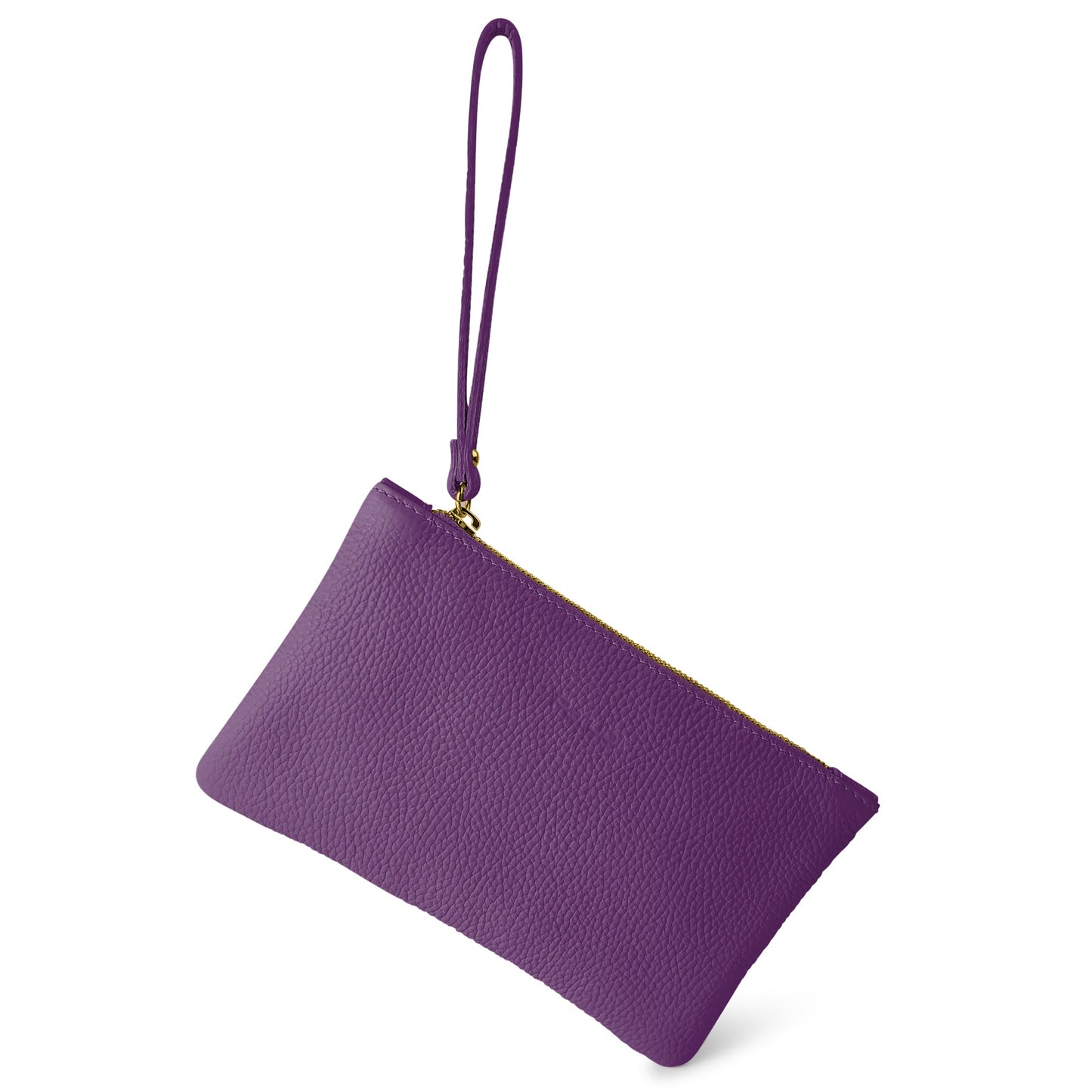 Pochette Donna a Mano, In Vera Pelle, Made in Italy, Modello Aura