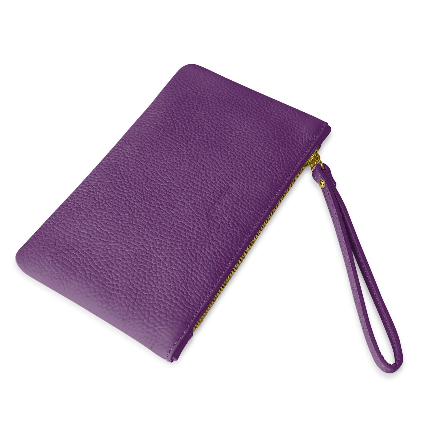 Pochette Donna a Mano, In Vera Pelle, Made in Italy, Modello Aura