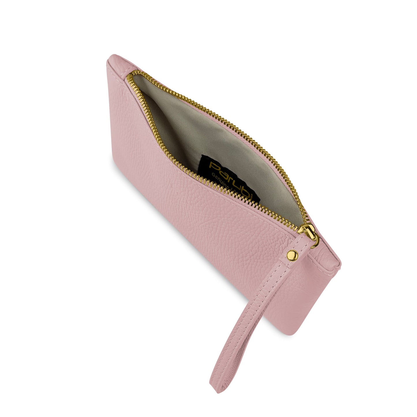 Pochette Donna a Mano, In Vera Pelle, Made in Italy, Modello Aura