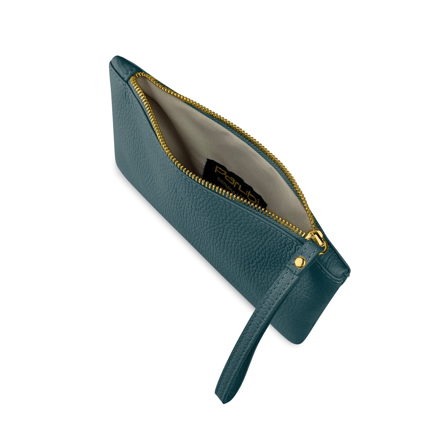 Pochette Donna a Mano, In Vera Pelle, Made in Italy, Modello Aura