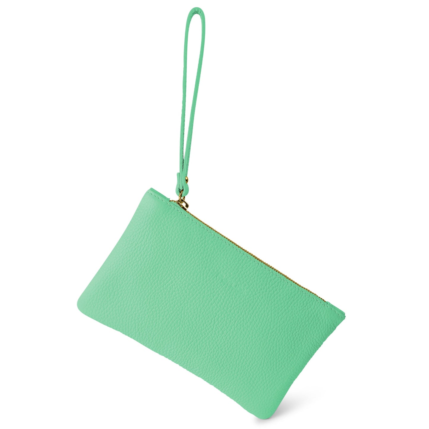 Pochette Donna a Mano, In Vera Pelle, Made in Italy, Modello Aura