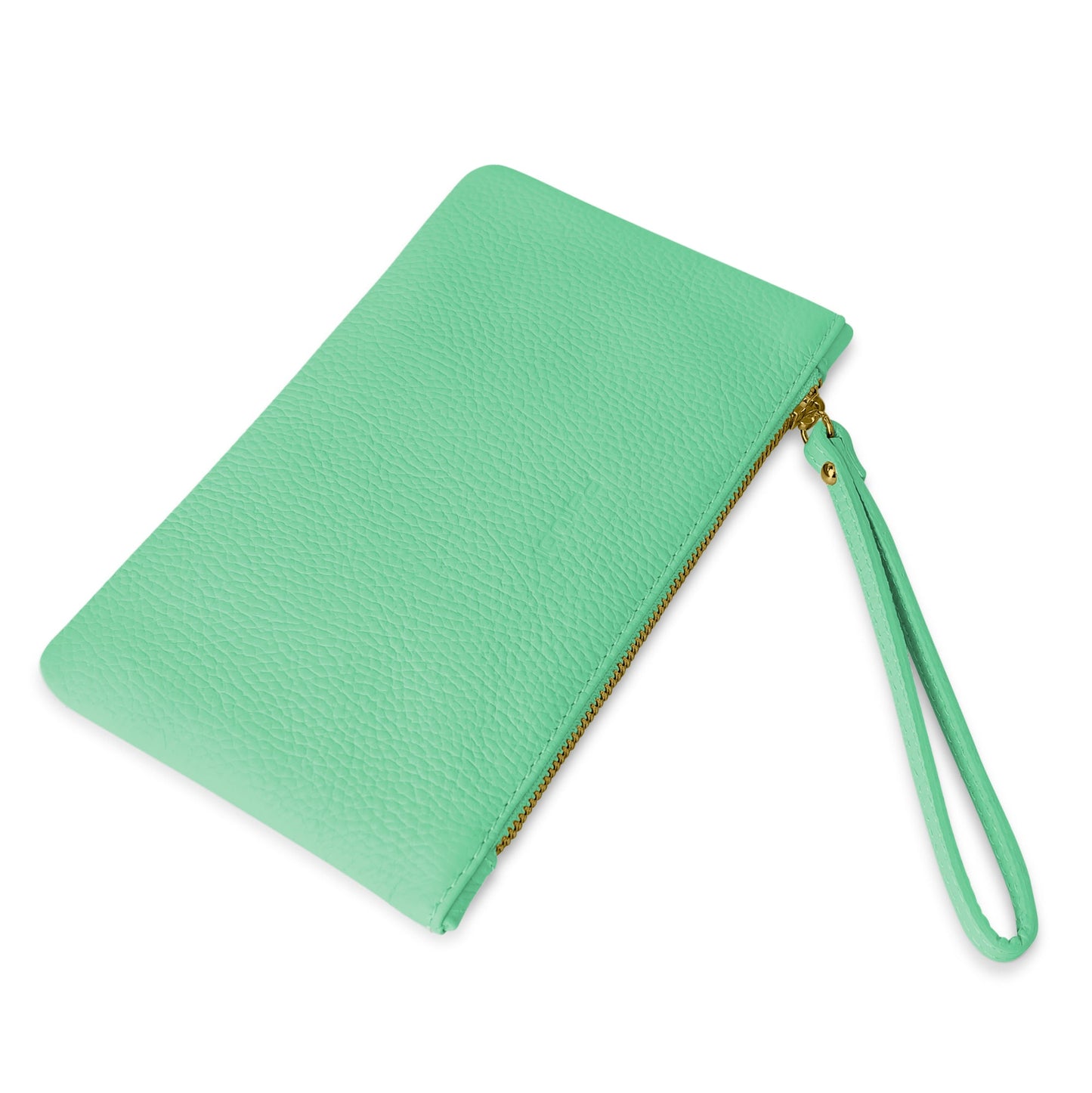 Pochette Donna a Mano, In Vera Pelle, Made in Italy, Modello Aura