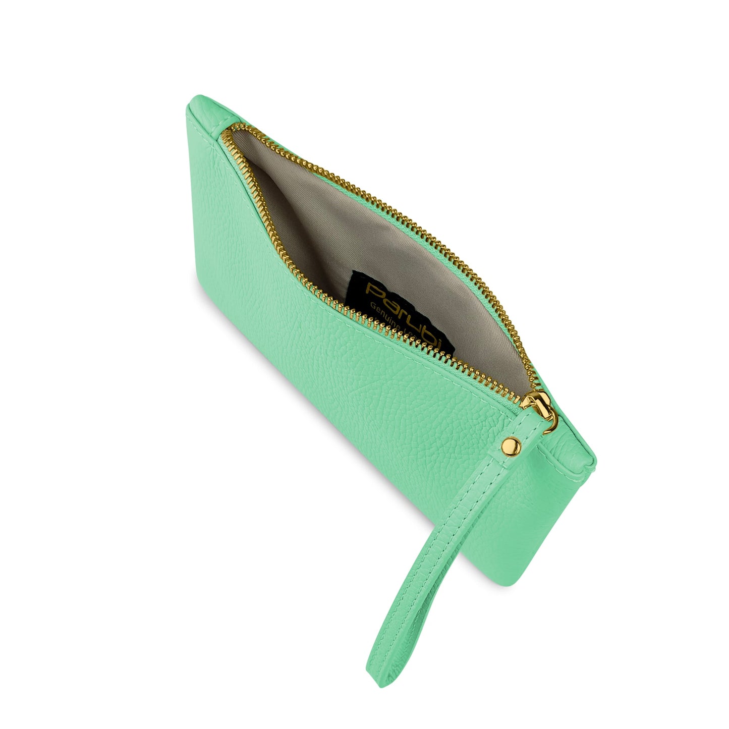 Pochette Donna a Mano, In Vera Pelle, Made in Italy, Modello Aura