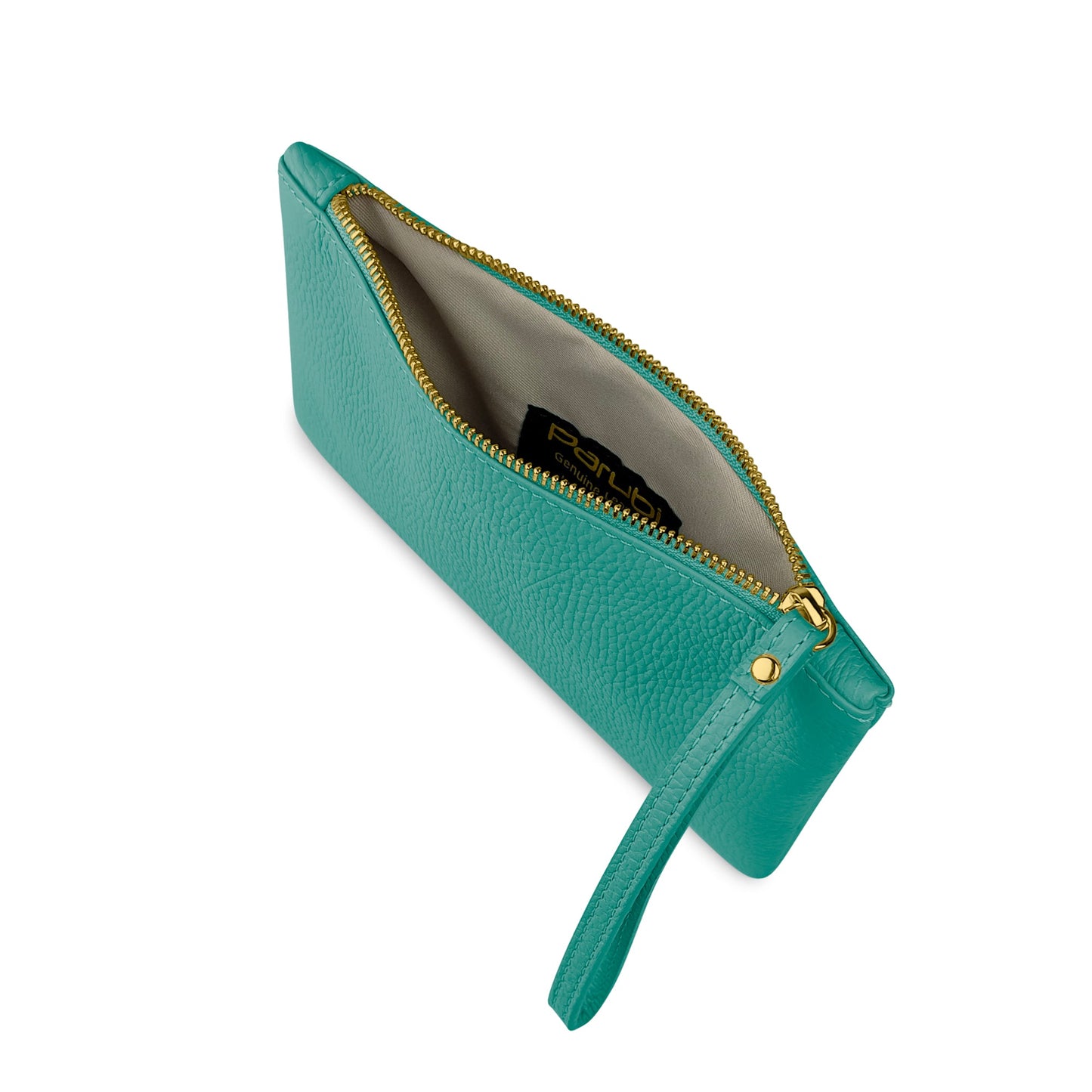 Pochette Donna a Mano, In Vera Pelle, Made in Italy, Modello Aura