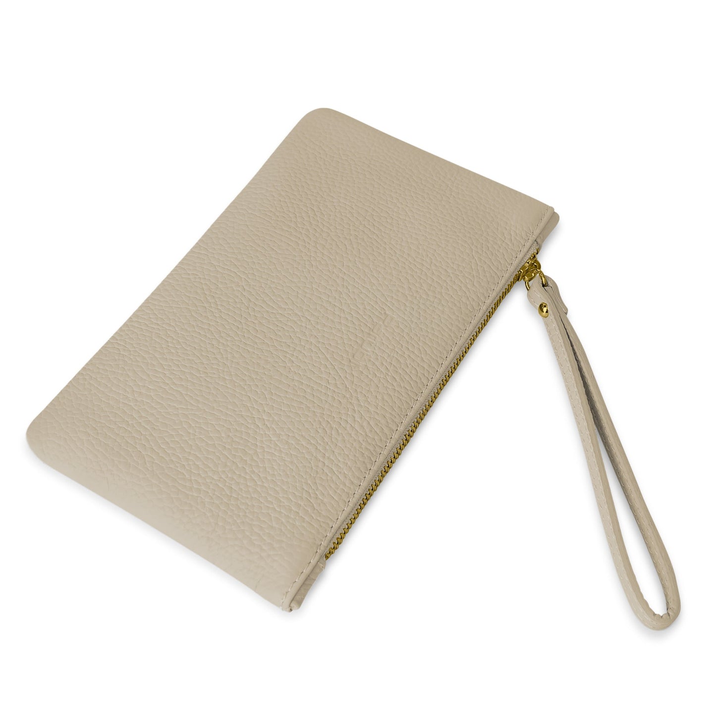 Pochette Donna a Mano, In Vera Pelle, Made in Italy, Modello Aura