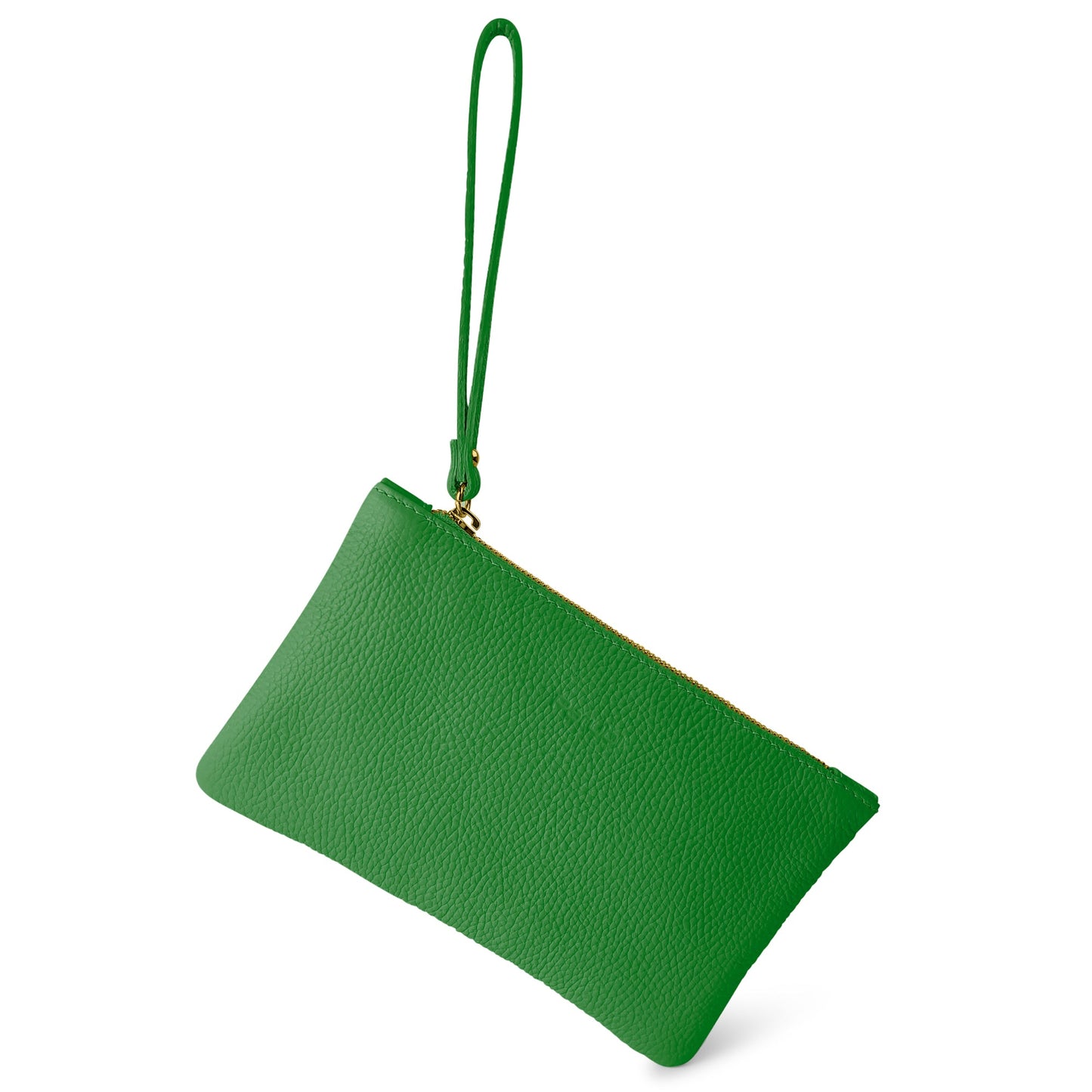 Pochette Donna a Mano, In Vera Pelle, Made in Italy, Modello Aura