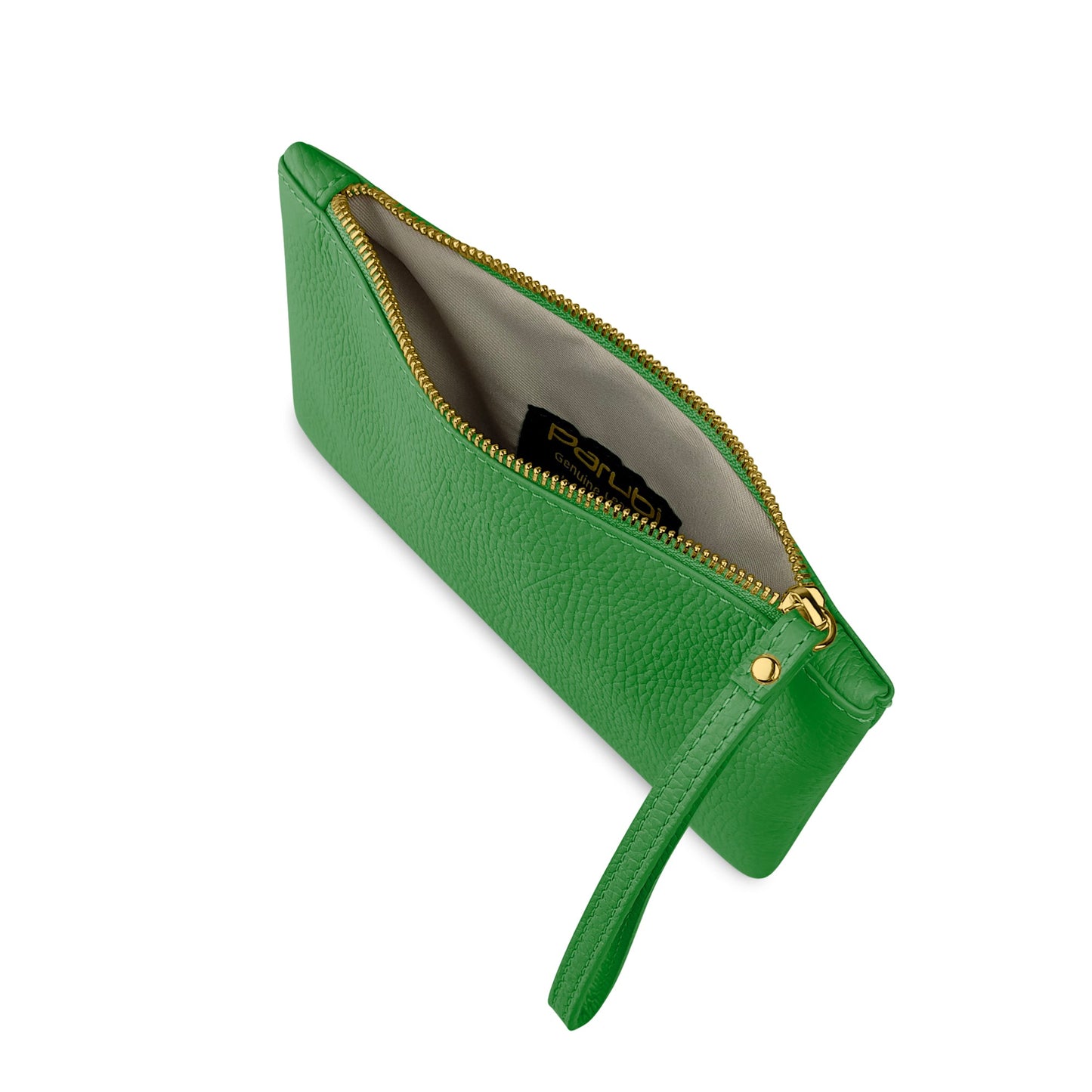 Pochette Donna a Mano, In Vera Pelle, Made in Italy, Modello Aura