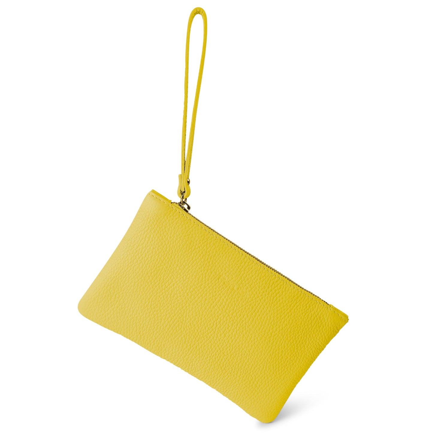 Pochette Donna a Mano, In Vera Pelle, Made in Italy, Modello Aura