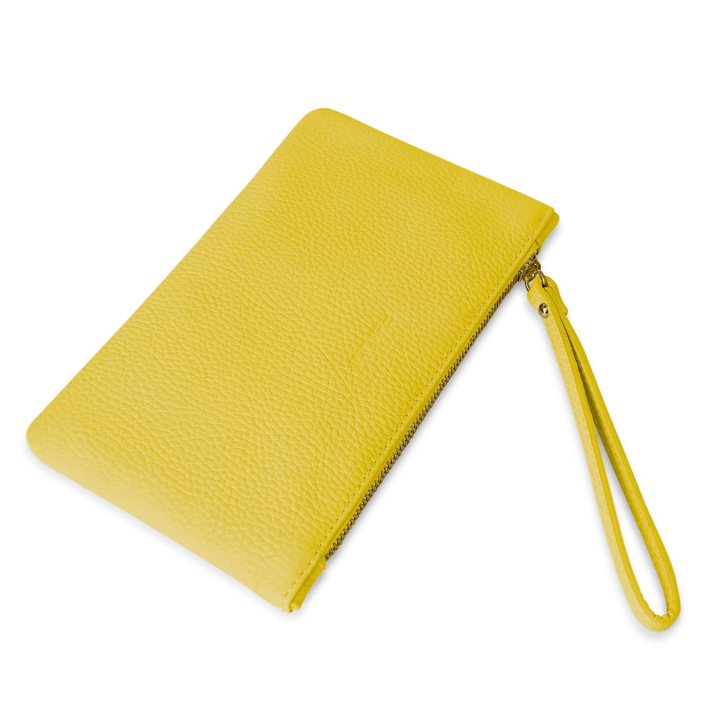 Pochette Donna a Mano, In Vera Pelle, Made in Italy, Modello Aura