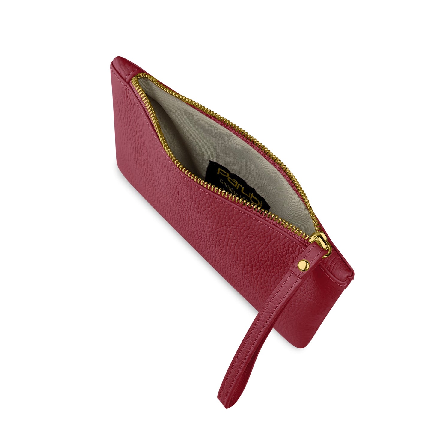 Pochette Donna a Mano, In Vera Pelle, Made in Italy, Modello Aura